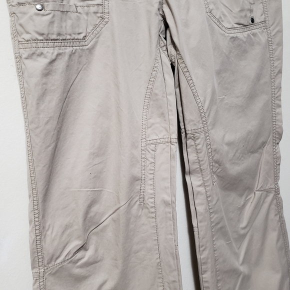 Esprit Y2K Beige Cargo Pants Low Rise Straight Leg Pants - Picture 5 of 16